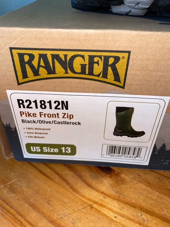 RANGER PIKE COLLECTION 13” MENS ZIP FRONT BOOTS SZ 13 NWB main image 4